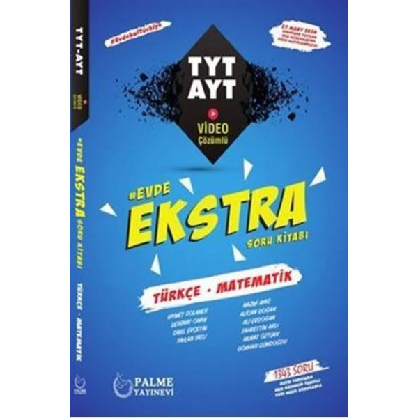 Evde Ekstra TYT - AYT Türkçe-Matematik Soru Kitabı
