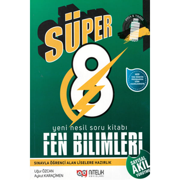 8. Sınıf Süper Fen Bilimleri Soru Kitabı Nitelik Yayınları