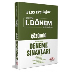 Editör Yayınlarıv LGS Eve Sığar I. Dönem Çözümlü Deneme Sınavları