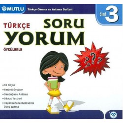 Mutlu Yayınları 3. Sınıf Türkçe Soruyorum Okuma ve Anlama Defteri