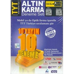 Altın Karma TYT Deneme Seti 10 Farklı Yayın 10 Farklı Deneme