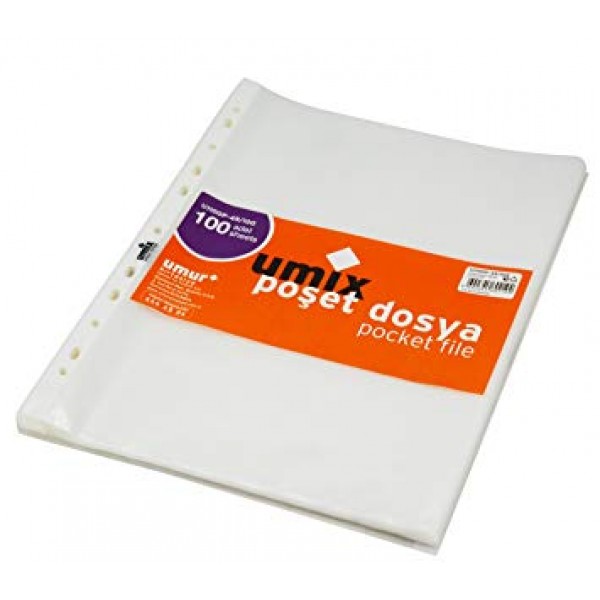 UMİX POŞET DOSYA 27 MİKRON 25Lİ