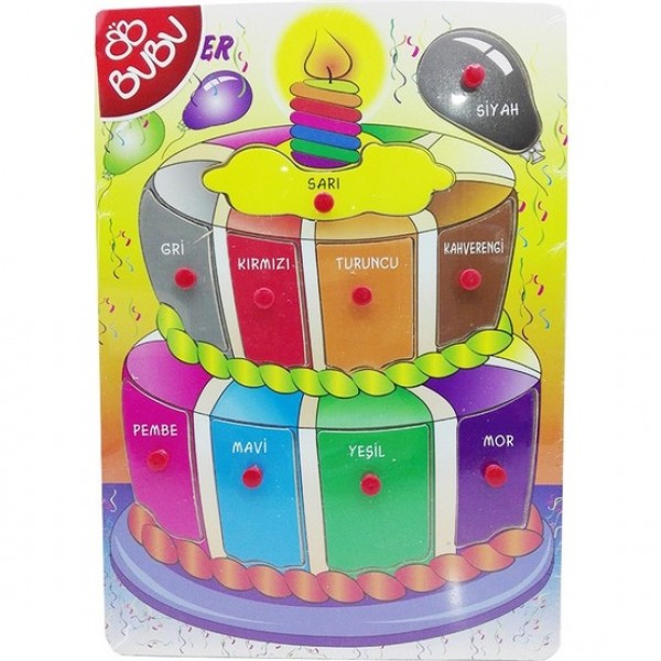 Bubu Ahşap Puzzle Renkler Bj-53Ap0055