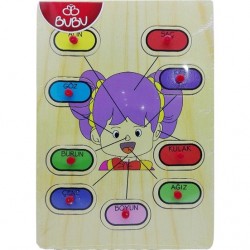 Bubu Ahşap Puzzle Yüz Bj-53Ap0052