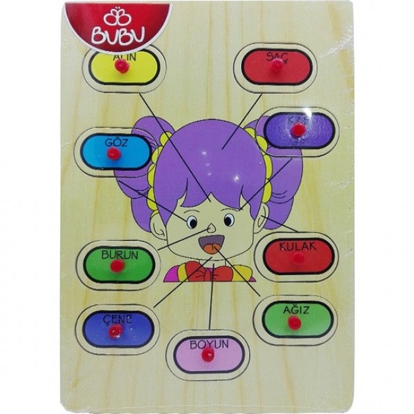 Bubu Ahşap Puzzle Yüz Bj-53Ap0052