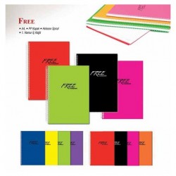 Keskin Color A4 100 Yaprak Çizgili PP Kapak Free Defter