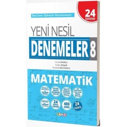 8.Sınıf LGS Matematik Yeni Nesil 24 Genel Deneme Gama Yayınları