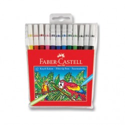 Faber-Castell Keçeli Kalem12'li Poşet