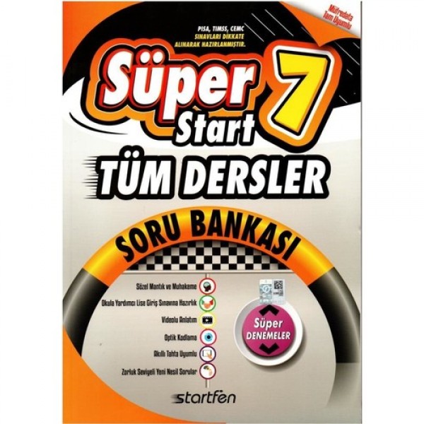 Startfen Yayınları 7.sınıf Tüm Dersler Süperstart Soru Bankası