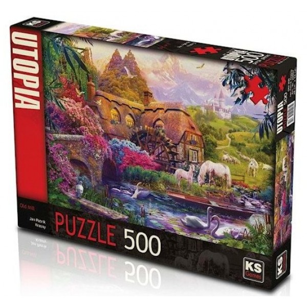 Ks Games Old Mill 500 Parça Puzzle- Eski Değirmen