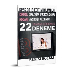 Benim Hocam Yayınları 2019 KPSS Eğitim Bilimleri Gelişim Psikolojisi Tamamı Çözümlü 22 Deneme
