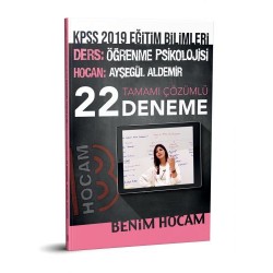 Benim Hocam Yayınları 2019 KPSS Eğitim Bilimleri Öğrenme Psikolojisi Tamamı Çözümlü 22 Deneme