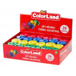 Colorland Kalemtraş Çift Bölmeli Tombul