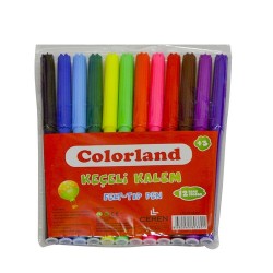 Colorland Keçeli Kalem 12'Li Pvc 