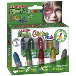 Alpino Fiesta Glitter 5 Renk Yüz Boyası (Stick)