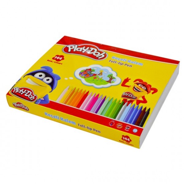 Play-Doh 12 Renk Keçeli Kalem 2Mm 144'Lü Set PLAY-KE014