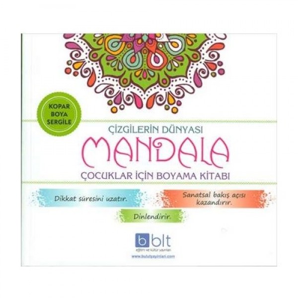 Çizgilerin Dünyası Mandala Çocuklar İçin Boyama Kitabı