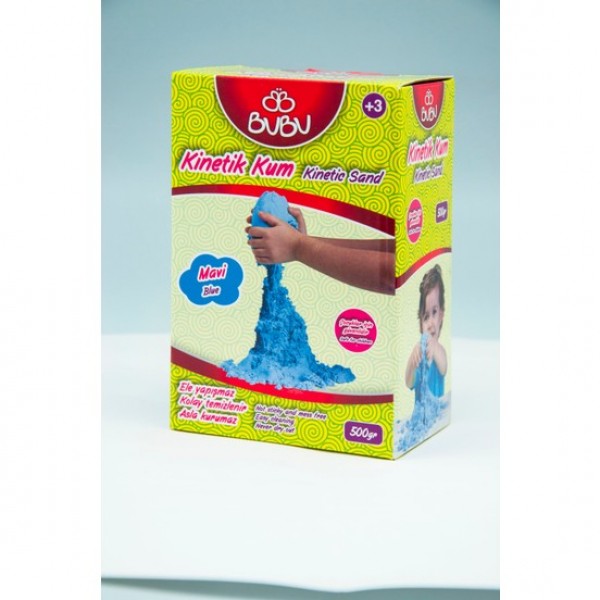 Bu-Bu Kinetik Kum 500 Gr. Mavi