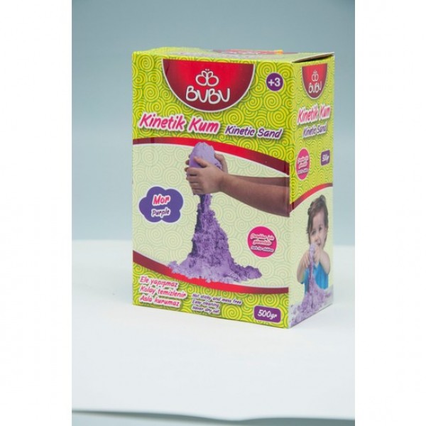 Bu-Bu Kinetik Kum 500 Gr. Mor