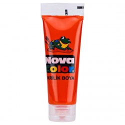 Nova Color Nc-262 Akrilik Boya Plastik Tüpte 75 gr Turuncu