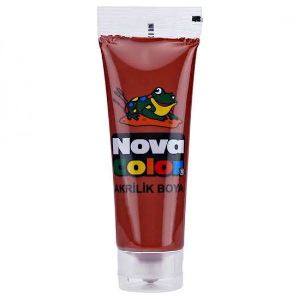 Nova Color Nc-261 Akrilik Boya Plastik Tüpte 75 gr Kahve