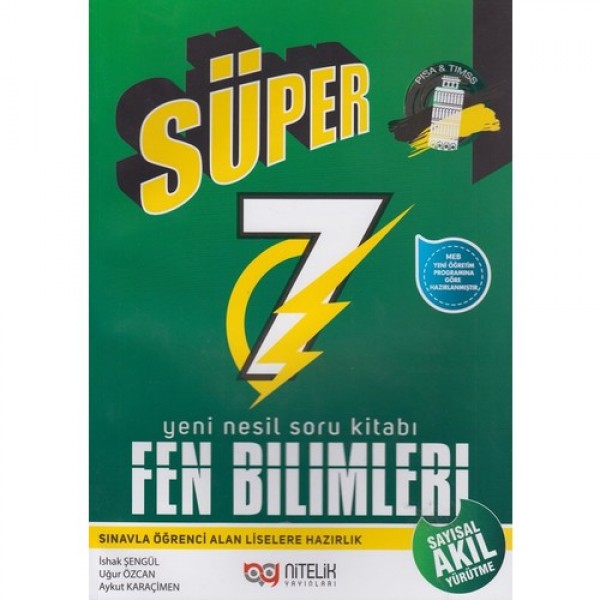 Nitelik Yayınları 7. Sınıf Fen Bilimleri Süper Soru Kitabı