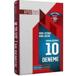 PEGEM İADESİZ 2020 KPSS Genel Yetenek Genel Kültür Tamamı Çözümlü 10 Deneme