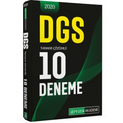 PEGEM 2020 DGS Tamamız Çözümlü 10 Deneme