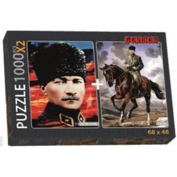 Atatürk ve Atatürk Portre 1000 pcs. Puzzle(2 adet)  NET FİYAT