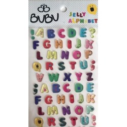 Bu-Bu Lüx Epoxy Stıcker Tombul Jel Harf