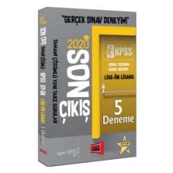 Yargı 2020 KPSS Lise Ön Lisans GY GK Son Çıkış Tamamı Çözümlü 5 Deneme