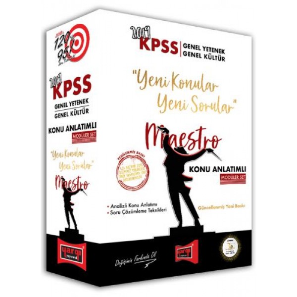 Yargı Yayınları 2019 KPSS Genel Yetenek Genel Kültür MAESTRO Konu Anlatımlı Modüler Set Yargı Yayınları 2019 KPSS Genel Yetenek Genel Kültür MAESTRO Konu Anlatımlı Modüler Set