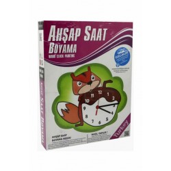 Ahşap Saat Boyama Kum Toys