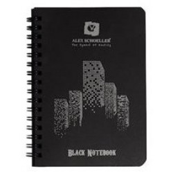 Alex Schoeller A6 Siyah Defter 60 Sayfa