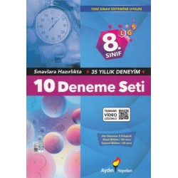 8. Sınıf LGS 10 Deneme Seti Aydın Yayınları