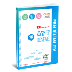 ÜçDörtBeş Yayınları AYT Fen Bilimleri 10 Deneme