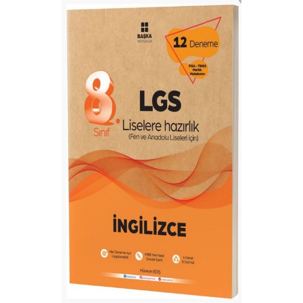 8.Sınıf LGS İngilizce 12 li Deneme Başka Yayınları