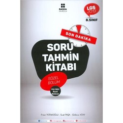 Başka 8.Sınıf LGS Sözel Bölüm Soru Tahmin Kitabı