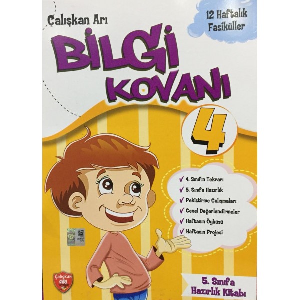 4.SINIF BİLGİ KOVANI YAZ TATİL KİTABI  12 Fasikül Deneme Fasikül Hediyeli