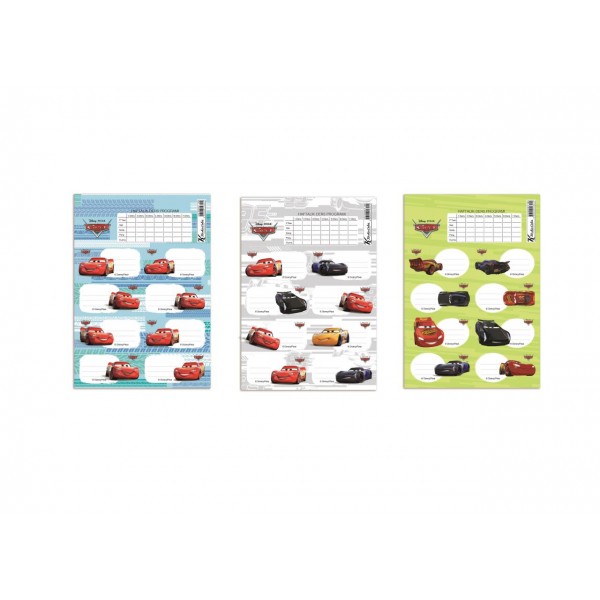 Cars Ders Prog.3Lü Etiket