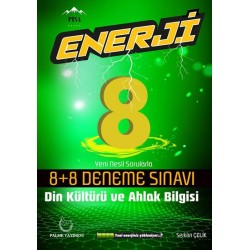 8. Sınıf Din Kültürü ve Ahlak Bilgisi Enerji 8 Artı 8 Deneme Sınavı Palme Yayınevi