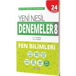 8.Sınıf LGS Fen Bilimleri Yeni Nesil 24 Genel Deneme Gama Yayınları