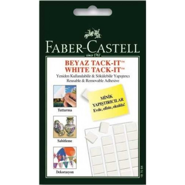 Faber-Castell Hamur Yapıştırıcı Tack-It 50 GR Beyaz