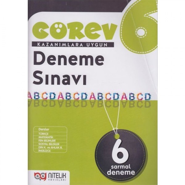 Nitelik Yayınları 6.Sınıf Görev 6'li Deneme Sınavı