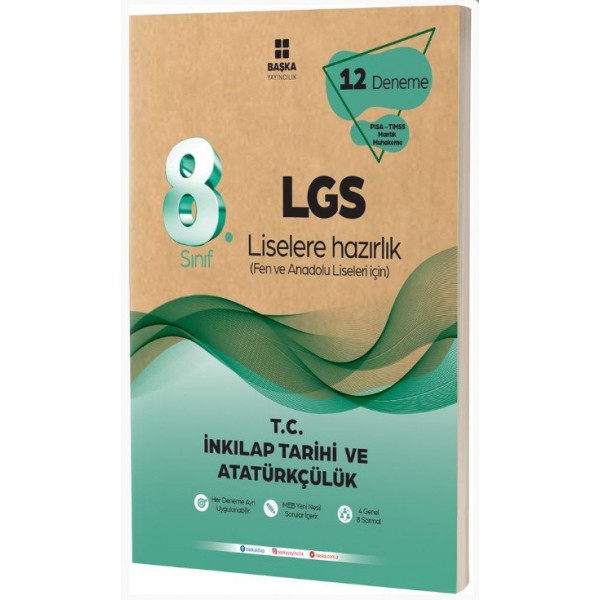 8.Sınıf LGS T.C. İnkılap Tarihi ve Atatürkçülük 12 li Deneme