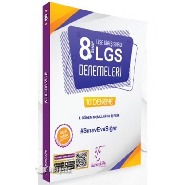 Karekök Yayınları 8. Sınıf LGS 1. Dönem 10 Denemeleri