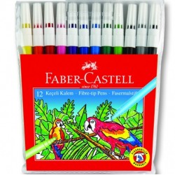 FABER KEÇELİ KALEM YIKANABİLİR 12 Lİ POŞET 155130 