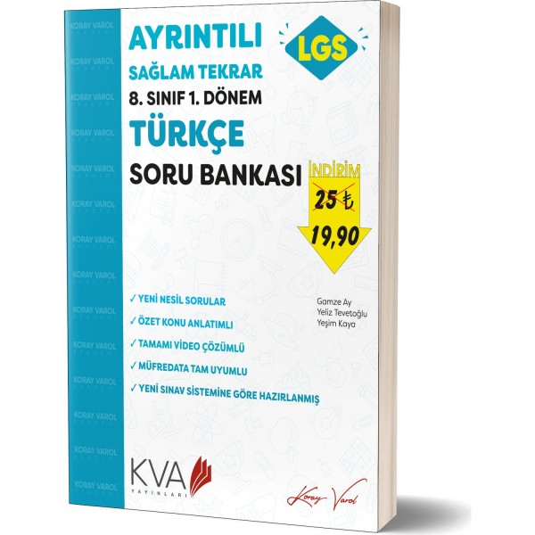 Koray Varol Akademi Ayrıntılı Sağlam Tekrar 8.Sınıf 1.dönem Türkçe Soru Bankası Koray Varol Akademi Ayrıntılı Sağlam Tekrar 8.Sınıf 1.dönem Türkçe Soru Bankası