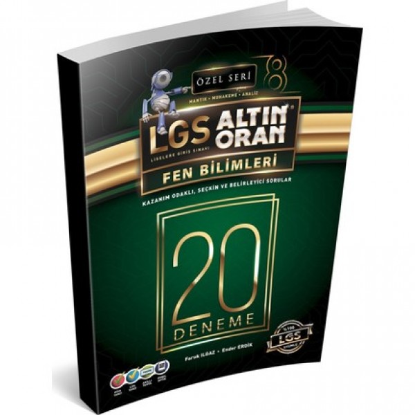 Lgs Altın Oran Fen Bilimleri 20 Deneme Özel Seri Borealis Yayıncılık