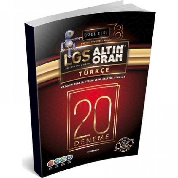 Lgs Altın Oran Türkçe 20 Deneme Özel Seri Borealis Yayıncılık
